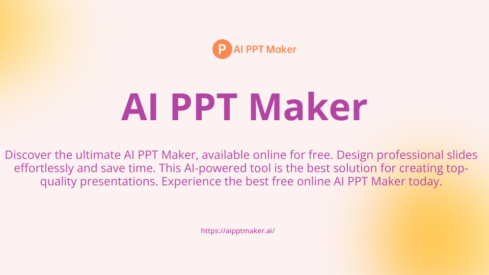 AI PPT Maker Online Free