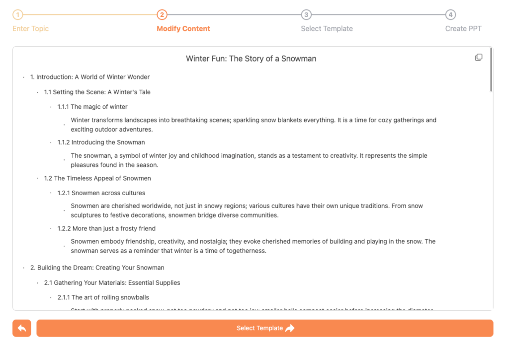 Winter Fun: The Story of a Snowman 