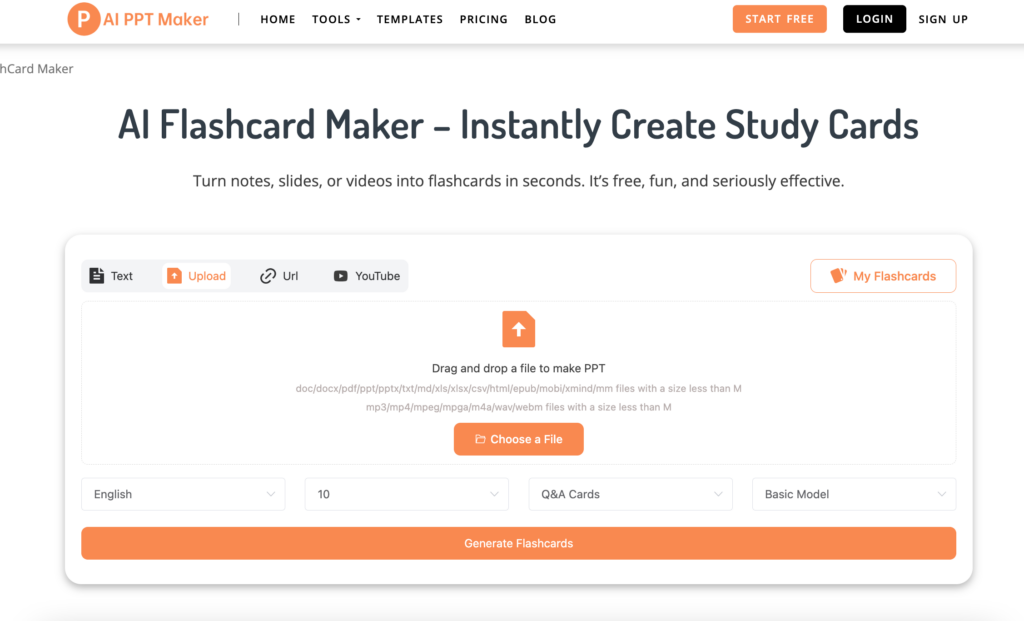 Introducing AI Flashcard Maker