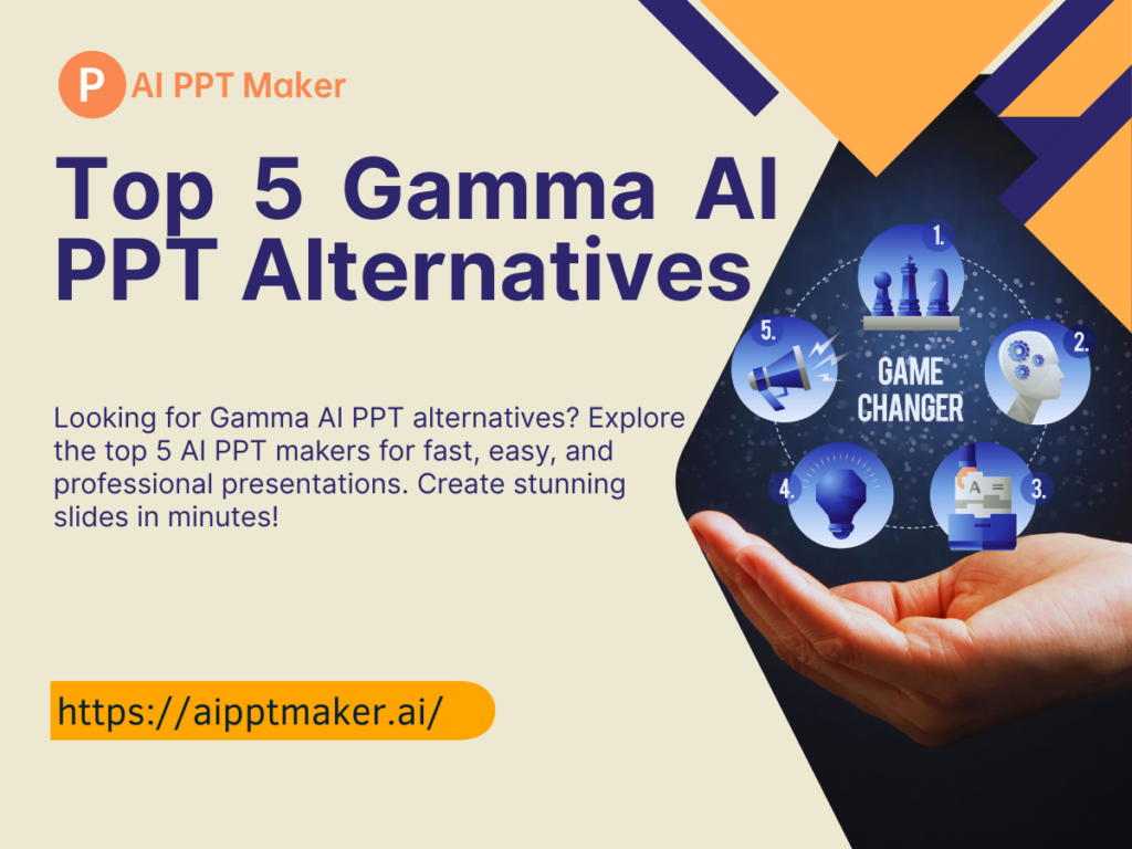 Top 5 Gamma AI PPT Alternatives for Fast & Easy Presentation Design