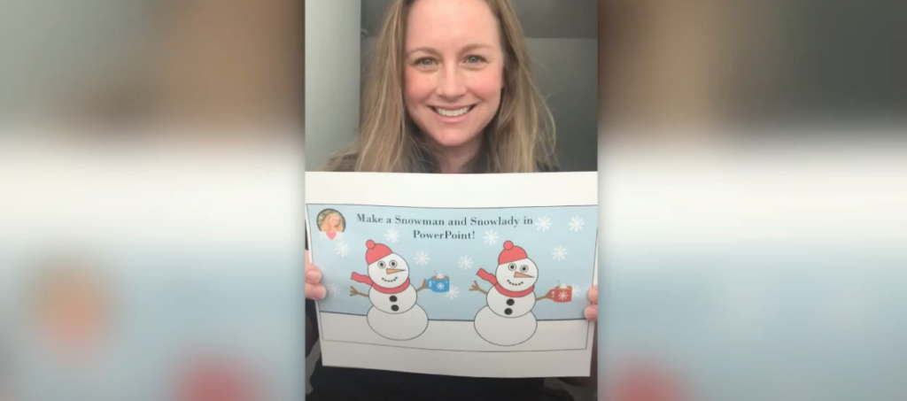 Make a Snowman in PowerPoint for Teachers, Parents, and Teachers Pay Teachers (TPT) 