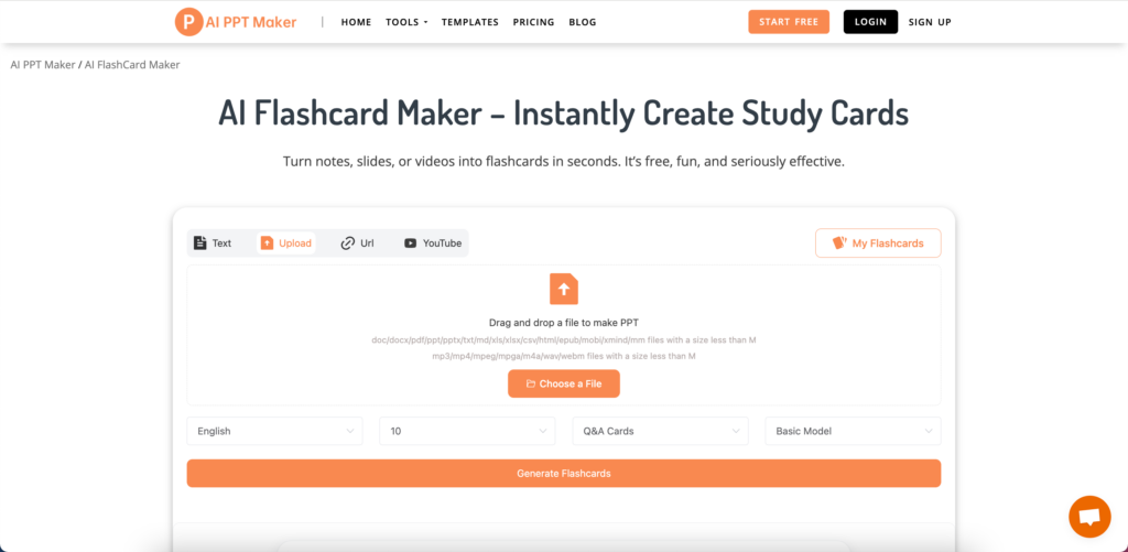 5. AI Flashcard Maker