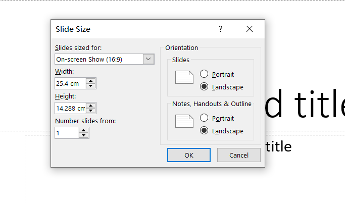 Presentation Slides for Screens and Projectors