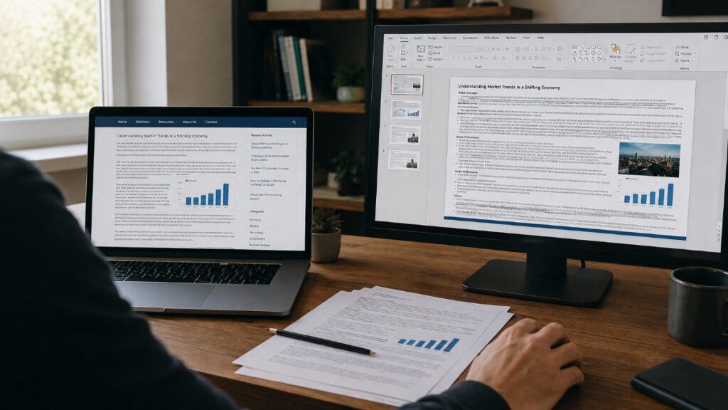 Why Copying a Website into PowerPoint Usually Fails