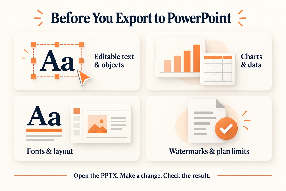 What to Check Before Exporting AI Slides to PowerPoint
