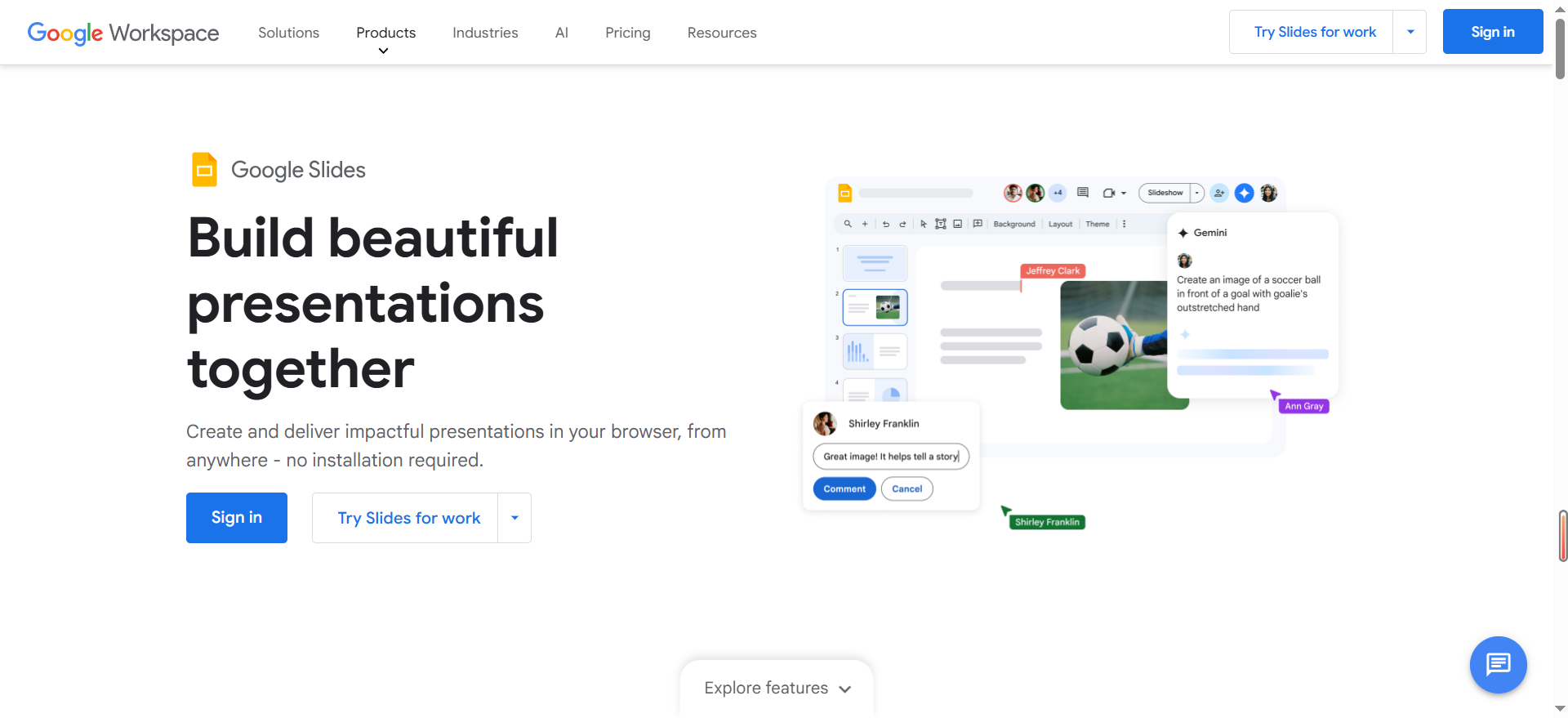 Google Slides – Free and Collaborative