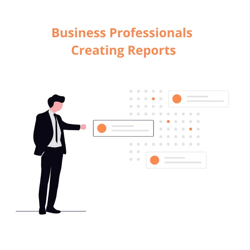 Business Professionals Creating Reports