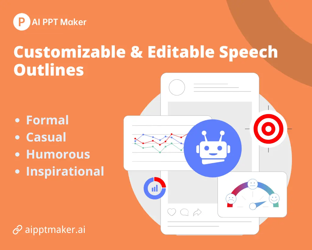 Customizable & Editable Speech Outlines - AI PPT Maker
