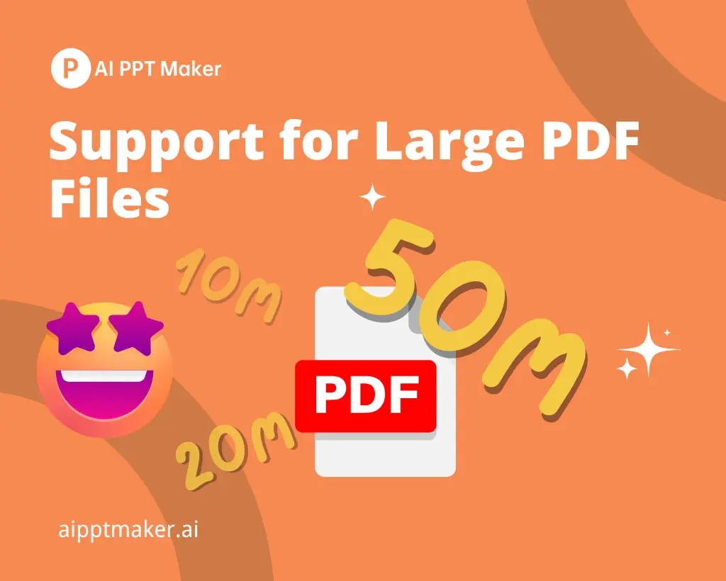 Key Features of PDF to PPT: Convert Large PDFs (Up to 200MB) to PowerPoint Effortlessly - AI PPT Maker