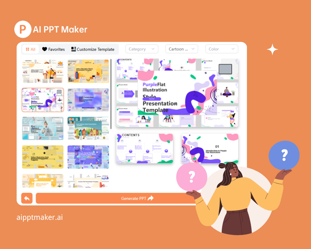 2. Choose a PPT Style and Theme - AIPPTMaker