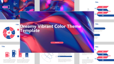 Fantasy Gorgeous Colors Theme Template - AI PPT Maker