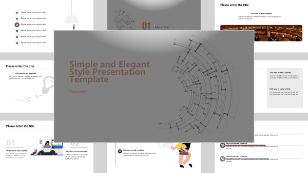 Simple and Elegant Style Presentation Template - AI PPT Maker