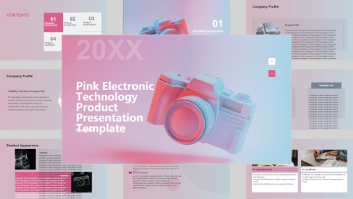 Pink Electronics and Technology Presentation - AI PPT Maker