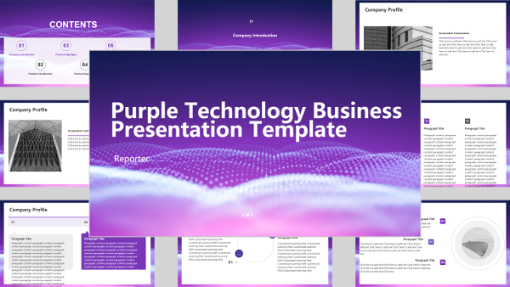 Purple Technology Business Theme - AI PPT Maker