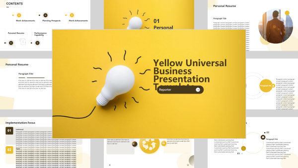 Yellow General Business Presentation - AI PPT Maker