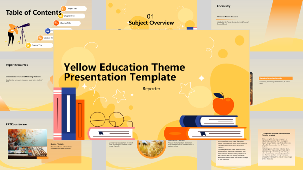 Yellow Education Theme Presentation - AI PPT Maker