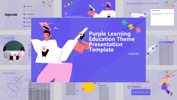 Purple Learning and Education Theme - AI PPT Maker