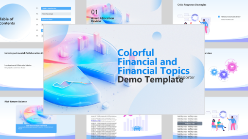 Colorful Financial Theme Presentation Template - AI PPT Maker