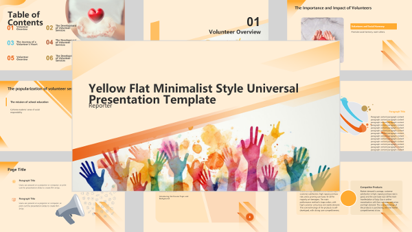 Yellow Flat Minimalist General Presentation - AI PPT Maker