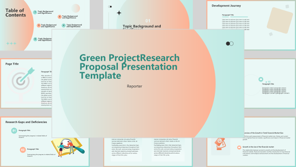 Green General Research Project Opening Report - AI PPT Maker